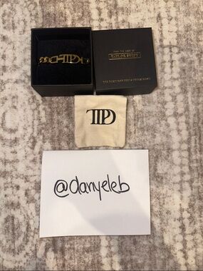 Taylor Swift The Tortured Poets Department Gold Bracelet